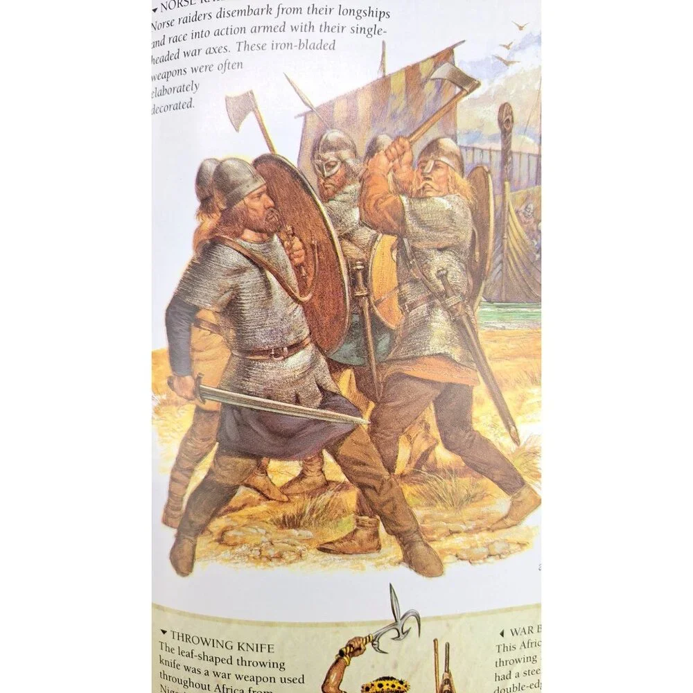 Vintage Exploring History Ancient Weapons Hardcover Book By Will Fowler Hardback - Picture 10 of 13